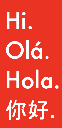 Marca original OLA: Hi, Olá, Hola y 你好